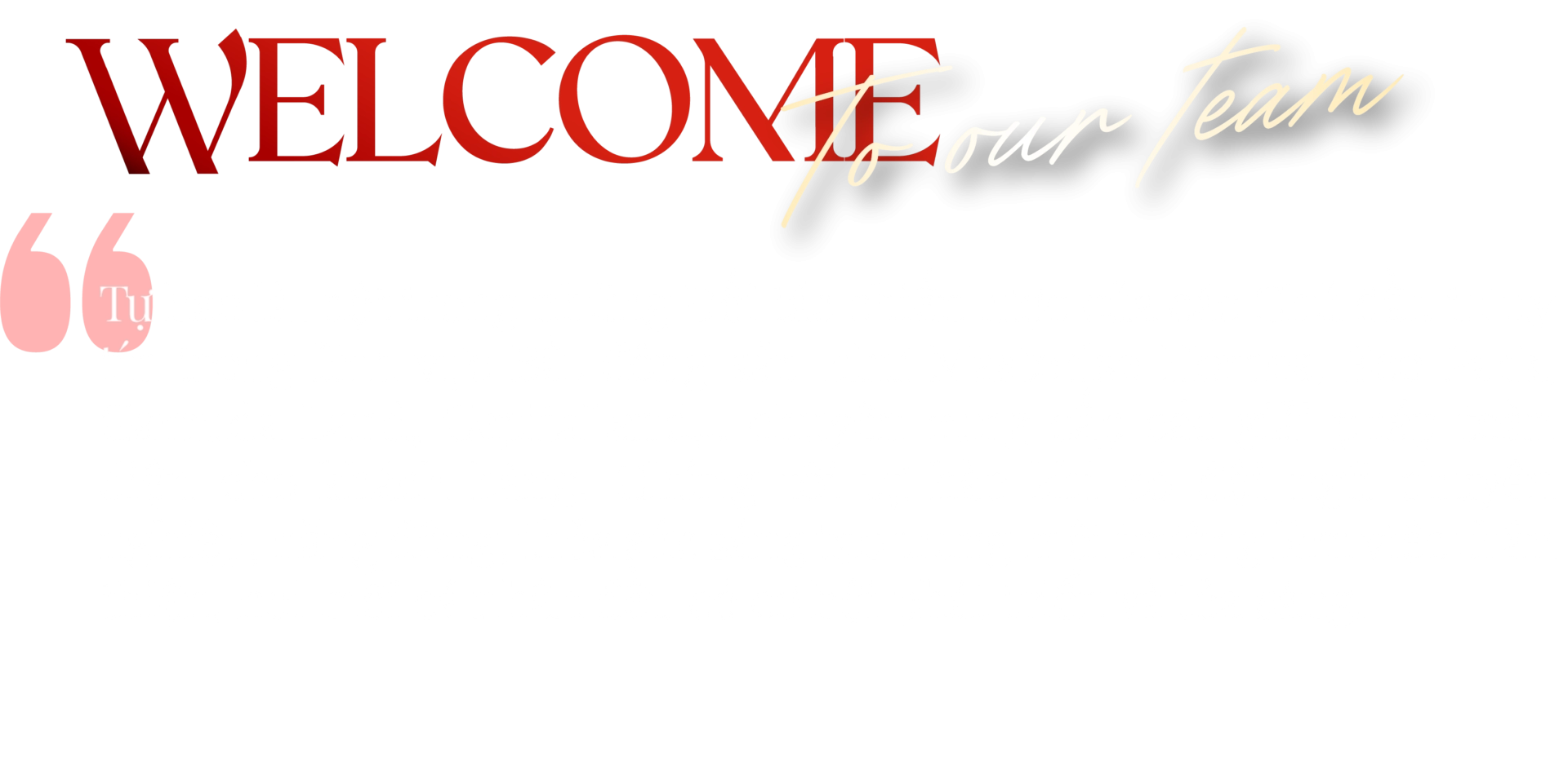 Welcome